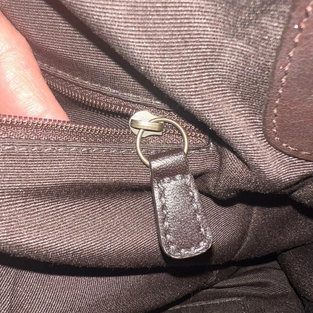 Coach Chelsea Satchel in Brown pebbled leather #10953 - Picture 5 of 7